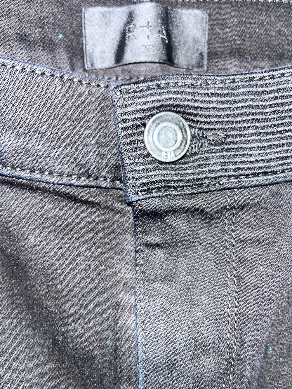 Like new men’s RTA 33 waist USA made Japanese selvedge denim Black out Jeans